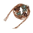thumbnail image 1 of Bargains Únicos 1 Pc Cinturón de Cuerda Hecho a Mano Elegante Mariposa Ajustable Cuerda de Cintura Marrón Azul, 1 of 6