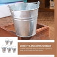 thumbnail image 3 of 5Pcs Decorative Flower Pots Multi-function Mini Buckets Household Galvanized Decors, 3 of 3