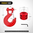 thumbnail image 3 of Juego de Ganchos para Cabrestante Nilight Acero Grado 70 3/8" 15,875 kg Rojo, 3 of 9