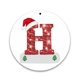 thumbnail image 2 of Adorno navideño personalizado Homerr, decoración festiva navideña, colgante navideño, adorno colgante creativo personalizado con alfabeto para decoración festiva del árbol de Navidad., 2 of 8