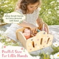 thumbnail image 2 of HopeRock Wooden Play Food Picnic Set, Pretend Play Toy for Girl 3-6 Years Old, Wooden Kitchen & Tea Party Playset with Storage Basket, Toddler Girls Christmas Birthday Gift., 2 of 7
