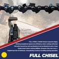 thumbnail image 2 of Proven Part Full Chisel Chain for 20In Bar Fits Stihl Ms260 Pro 3689-005-0081 .325" Pitch .063 Gauge  81DL, 2 of 8