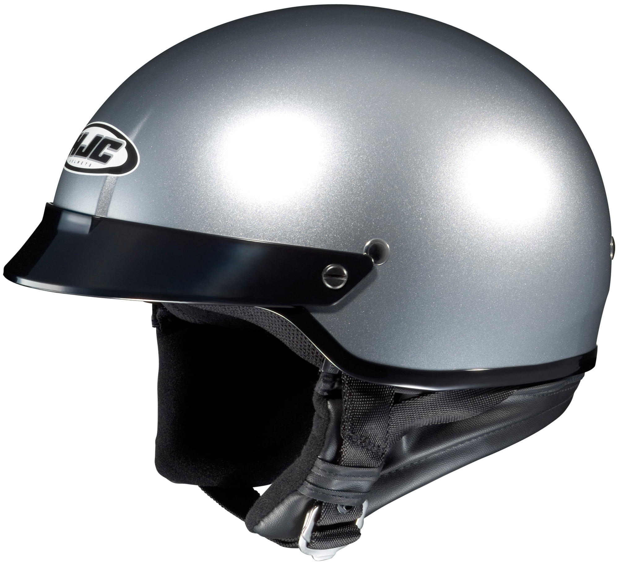 HJC CS-2N Open Face Motorcycle Helmet Light Metallic Silver - Walmart