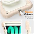 thumbnail image 7 of for iPad Mini 7th/6th Generation Case 8.3 inch 2024/2021, 360 Rotating Shockproof Cover with Stand, Handle, Shoulder Strap, Cream Rose Gold, 7 of 7