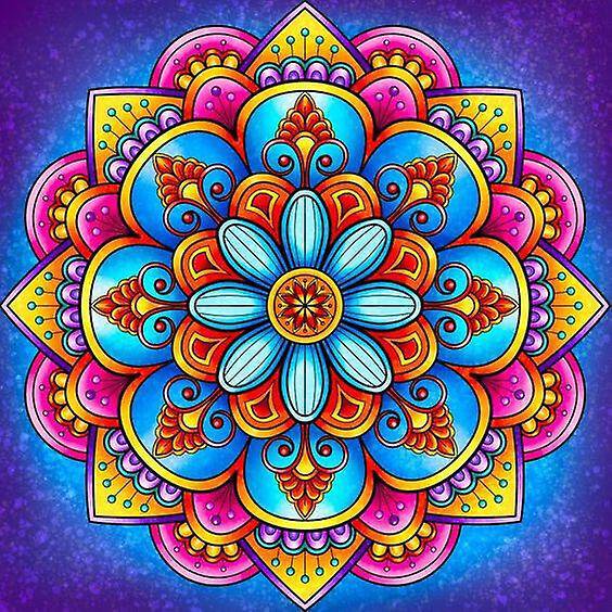 30x40cm Juego De Pintura De Arte De Diamantes 5D para Niños Adultos - Patrón De Flores De Mandala 2#, Manualidades De Bordado De Diamantes Completos, Lienzo con Diamantes De Imitación De Cristal