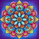 thumbnail image 1 of 30x40cm Juego De Pintura De Arte De Diamantes 5D para Niños Adultos - Patrón De Flores De Mandala 2#, Manualidades De Bordado De Diamantes Completos, Lienzo con Diamantes De Imitación De Cristal, 1 of 5