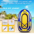 thumbnail image 2 of 1-People PVC Inflatable Boat Water Sports Dinghy Fishing Rowing Raft Outdoor River Lake Kayak with 2 Paddle Oars, 2 of 8