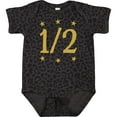 thumbnail image 3 of Inktastic Half Birthday Gold Stars Boys or Girls Baby Bodysuit, 3 of 5