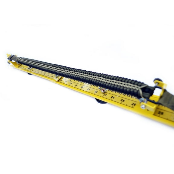 31" Adjustable Paracord Jig - Lightweight Aluminum - for Bracelets, Keychains, Belts, Slings, Straps & More - Accommodates Any Clasp or Hook