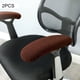 thumbnail image 5 of Injueey 2 fundas de silla elegantes y fáciles de instalar para silla de oficina, impermeables y respetuosas con la piel, respetuosas con el Decoración del hogar café oscuro, 5 of 6