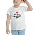 thumbnail image 3 of My First Valentine's Day Cute Toddler Tshirts for Boys Girls (White, Youth M), 3 of 5