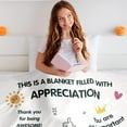 thumbnail image 6 of Thank You Gifts for Women Men Coworker Appreciation Blanket for Her Him Birthday Gifts for Best Friends White Elephant Gifts Christmas Valentines Teachers Women Blanket for Couch Sofa 50x60, 6 of 6