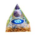 thumbnail image 1 of Zodiaco amatista piramide generador ergía Emf protección Natural torre ergía de meditación decoración ornamentos Cáncer Yotijar pirámide de energía, 1 of 4