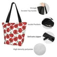 thumbnail image 3 of Lsque Hand Drawn Tomatoes Pattern Beach Tote,Shoulder Handbag,Spacious Tote Bag,Lightweight Travel Bag,Versatile Shopping Bag, 3 of 6