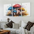 thumbnail image 2 of JRXY Colorful Mushrooms Art Wall Decor Oil Painting 12x16in x3 12x16x3pcs, 2 of 4
