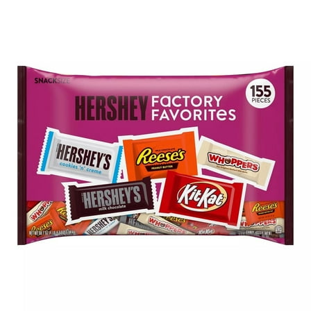 Hershey Factory Favorites Chocolate and Creme Assortment 68.7 Ounce (155 Piece)