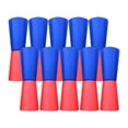 thumbnail image 2 of 10 vasos con tapa invertida, entrenamiento de agilidad, equipo deportivo, ayuda para ejercicios físicos para gimnasio, jardín de infantes, fútbol con rojo azul, 2 of 8