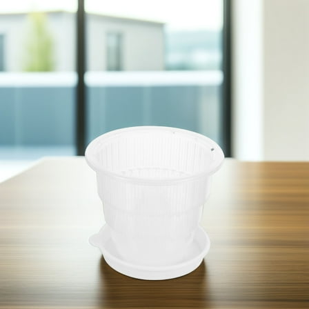 ELAYARD 1 Set Breathable Plastic Nursery Pot Orchid Planter for Garden Use