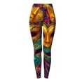 thumbnail image 4 of Yoga Pants Women Trendy Print Soft Slim Stretchy Yoga Casual Womens Sweatpants Pink 4Xl, 4 of 4