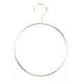 thumbnail image 3 of RENACLIPY Goohochy Set of 3 Golden Round Coat Hangers Space-Saving Closet Organizers, 3 of 8