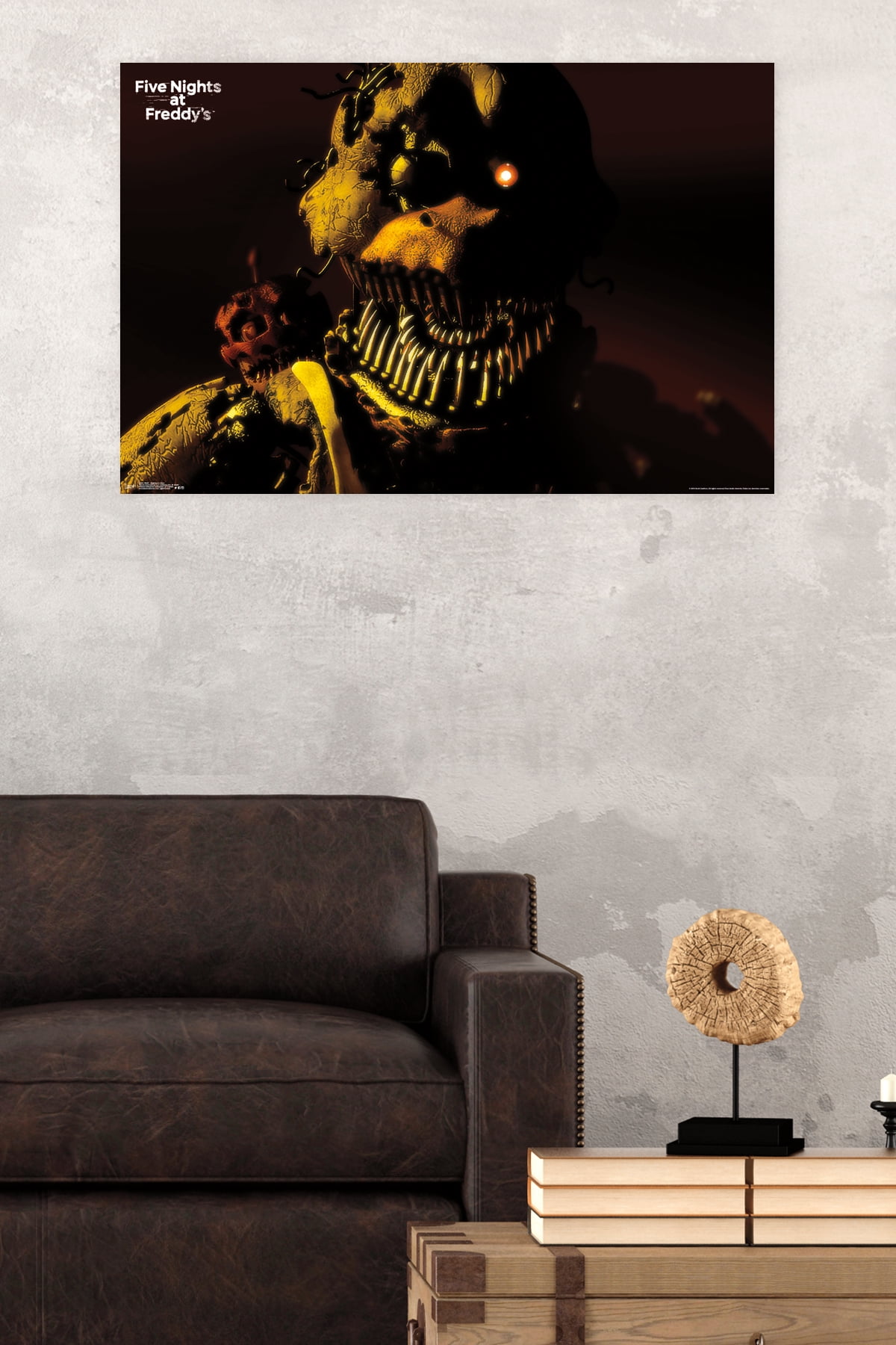 Five Nights at Freddy's - Nightmare Chica Wall Poster, 14.725 x 22.375,  Framed 