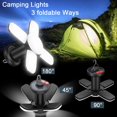 thumbnail image 2 of Linterna de camping LED de 4500 mAh, lámpara solar recargable por USB, 6 modos de iluminación, luz de camping plegable de 360°, luz de camping SOS IPX5 impermeable, luz de tienda de campaña para, 2 of 5