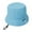 Blue, variant on Women's Wide Brim Fisherman Sun Hat - UPF 50+ Beach Bucket Hat with Chin Strap, Foldable & Lightweight for Outdoor, Travel, Gardening, Summer Sun Protection