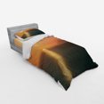thumbnail image 3 of Ambesonne Nautical Bedding Set 4 Pcs, Sunrise over Ocean, Queen, Orange Blue, 3 of 3