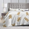 thumbnail image 6 of Cute Bear Dolls White -Fleece Blanket, 50"X40" in Throw Blanket for Bed Couch Sofa, Lightweight Breathable Decorative Bed Blanket, Fuzzy Soft Flannel Blankets for All Seasons, 6 of 6