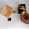 thumbnail image 5 of Cubo de rompecabezas de madera: Cool Gadgets para escritorio, rompecabezas de bloques y rompecabezas de cubos para adultos y adolescentes - 54 piezas en forma de T, 5 of 5