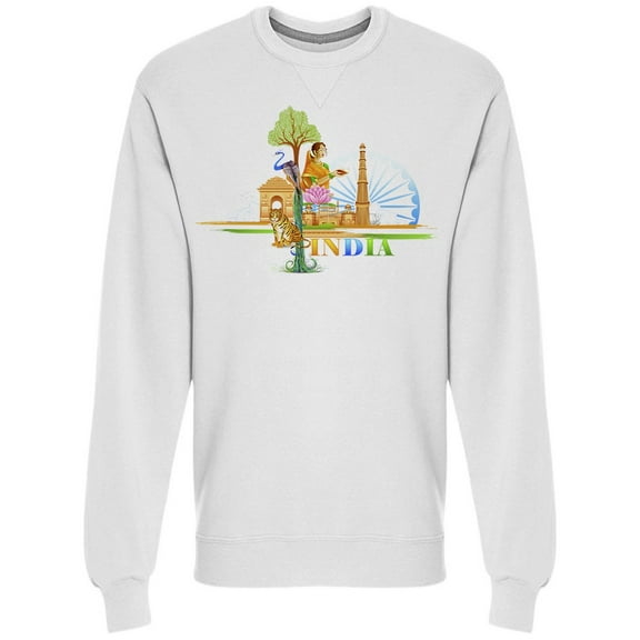 India Culture Graphic Sweatshirt Men's -Image by Shutterstock