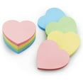thumbnail image 3 of Heart Shape Sticky Notes 6 Color Bright Colorful Sticky Pad 75 Sheets/Pad Self-Sticky Note Pads, 3 of 3