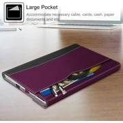 Portfolio Case for 12.3 Inch Microsoft Surface Pro 7 Plus, Surface Pro 7, Surface Pro 6, Pro 5, Pro 4, Pro 3, Business Cover with Pocket