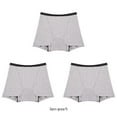 thumbnail image 2 of Sonducket 3 piezas 4 capas mujeres período menstrual ropa interior absorbente de agua a prueba de fugas ropa interior bragas accesorio de Prendas para la parte inferior del cuerpo Gris S, 2 of 6