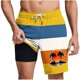 thumbnail image 1 of Pantalones Cortos Casuales para Hombre Imprimir con Bolsillos Pantalones de Playa de Cintura Elástica, Pantalones Cortos de Cintura Elástica para Hombre, 1 of 5