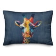 thumbnail image 2 of Creative Products Colorful Giraffe on Blue 14x20 Indoor / Outdoor Pillow, 2 of 3