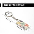 thumbnail image 4 of Naloa Butterfly Print Keyfob with Split Key Ring and Print Labels, Key Labels Key Chain Tags, Luggage Tags, Car Key Chain Ring Keyfob Gift, 4 of 7