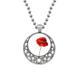 thumbnail image 1 of Simplicidad flor roja Pintura arte Corn poppy Collares Colgante Retro Moon Stars Jewelry Unbranded M, 1 of 3