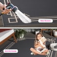 thumbnail image 3 of SAFAVIEH Courtyard Abagail Bordered Indoor/Outdoor Area Rug, Anthracite/Light Beige, 5'3" x 7'7", 3 of 15