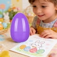 thumbnail image 4 of 11.8 Inch Open Top Jumbo Easter Egg Plastic Refillable Shell In Bright Colors For Party Gift Basket Fillers, Surprise Storage, Hunt Activity, School Classroom, Seasonal Decor, Reusable Durable Design, 4 of 6