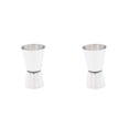 thumbnail image 3 of Inteprter Acero inoxidable Bar Pub Jigger cóctel whisky bebida taza medidora extremos dobles 15ml/30ml, plata plata 2piezas Inteprter CBP116011, 3 of 5