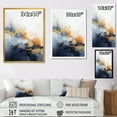 thumbnail image 4 of Designart "Fluid Harmony Painting in Blue and Yellow I" Abstract Canvas Wall Art - Modern Blue Abstract Painting Entryway Wall Art Print, 4 of 6