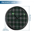 thumbnail image 3 of Indoor 12' Voice-Activated Luminous Decoration Wall Clock With LED Night Light Dark Green White, 3 of 8