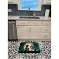 thumbnail image 3 of Halloween Scary Bull Terrier Chocolate Machine Washable Memory Foam Mat, 3 of 4