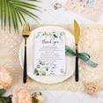 thumbnail image 4 of 50 Pieces Wedding Thank You Cards Thank You Place Setting Wedding Greenery Place Cards 4 x 6 Inches for Party Reception Rehearsal Dinner Bridal Shower (Eucalyptus), 4 of 7