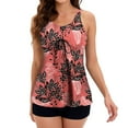 thumbnail image 1 of Traje de baño de 2 piezas para mujer qucoqpe, conjunto de tankini con pantalones cortos tipo bóxer, traje de baño de control adelgazante., 1 of 5
