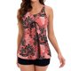 thumbnail image 1 of Traje de baño de 2 piezas para mujer qucoqpe, conjunto de tankini con pantalones cortos tipo bóxer, traje de baño de control adelgazante., 1 of 5