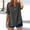 A1-Dark Gray, variant on Cotton Button Down Shirts Tunic Shirts Boho Tops V Neck Button Up Shirts Oversized Linen Shirts Solid Color Cotton Linen Tops Roll Up Short Sleeve Tops Summer Shirts Gauze Shirts Watermelon Red L