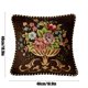 thumbnail image 4 of Xihbxyly Almohada Europea con Diseño Floral En Relieve, Suave Respaldo de Algodón, Elegante Decoración para El Hogar, Versátil para Sofá Cama, Ideal para Sala de Estar y Dormitorio, Fácil de Limpiar., 4 of 7