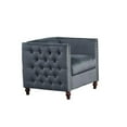 thumbnail image 3 of Home Square 2-Piece Set with Velvet Livingroom Sofa and Chair in Gray, 3 of 11